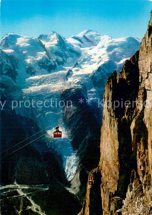 Seilbahn Cable-Car Telepherique Couleurs et Lumiere de France Massif du Mont Bla