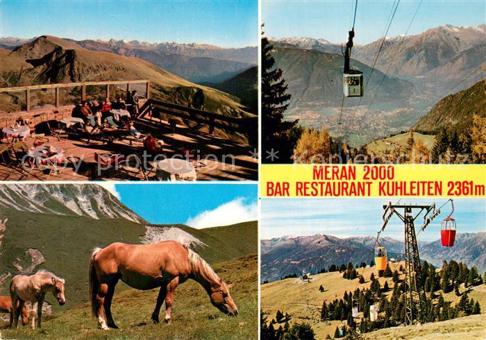 Seilbahn Cable-Car Telepherique Meran Bar restourant Kuhleiten