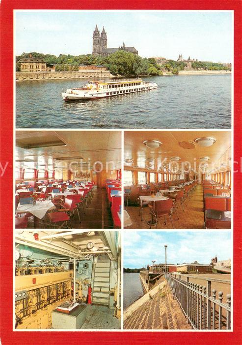 MAGDEBURG  CITY MS Erich Weinert Gastraeume Maschinenraum Schiffslaende