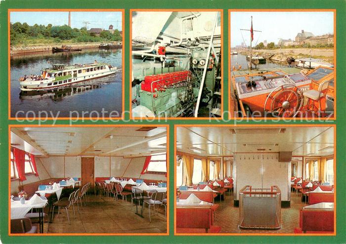 MAGDEBURG  CITY MS Otto von Guericke Maschinenraum Steuerstand Gastraeume