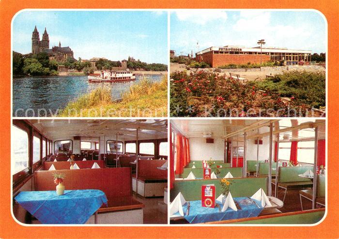 MAGDEBURG  CITY MS Frohsinn mit Kirche Gastraeume Petrifoerder Halle