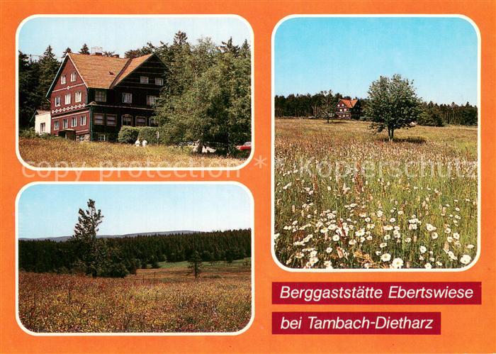 Tambach-Dietharz Berggaststaette Ebertswiese Panorama