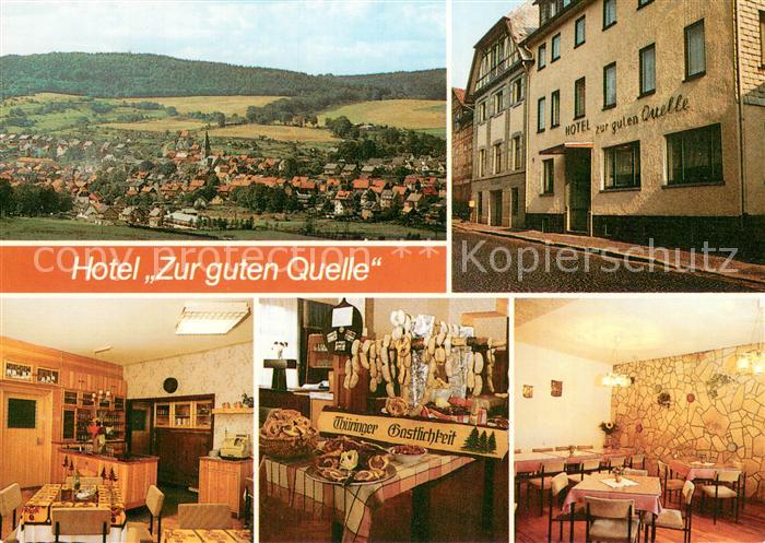 Brotterode Panorama Hotel Zur guten Quelle Restaurant Thueringer Bueffet Quellen