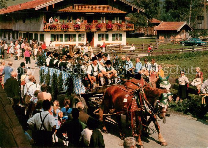 Rottach-Egern Rosstag in Oberbayern