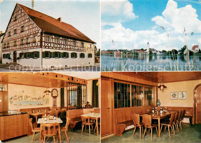 Kisslegg Gasthof Pension Goldener Adler Gastraeume Seepartie