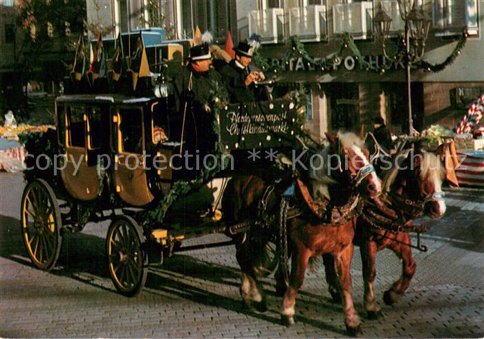 NueRNBERG  CITY Postkutsche am Christkindlesmarkt