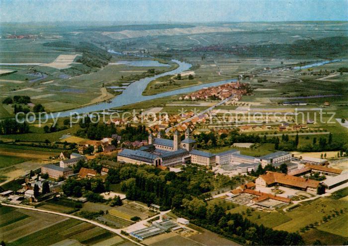 Muensterschwarzach Benediktiner Abtei Fliegeraufnahme