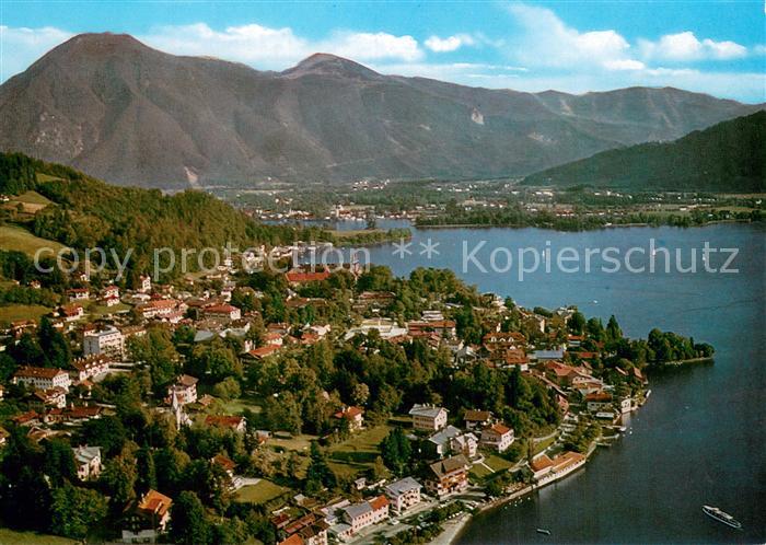 Tegernsee Bayern Fliegeraufnahme mit Wallberg und Blaubergen