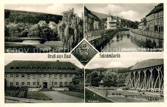 Bad Salzdetfurth Kurpark Moor-.u. Solbad Lamme m. Hotel Kronprinz