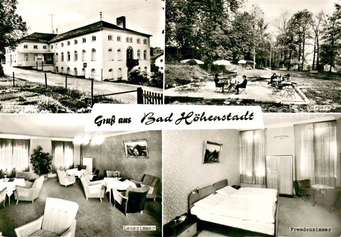 Bad Hoehenstadt Kurhaus Kurpark Lesezimmer Fremdenzimmer