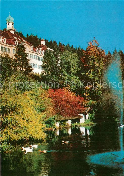 Schaufling Klinik Bavaria Aussenansicht m. Teichansicht