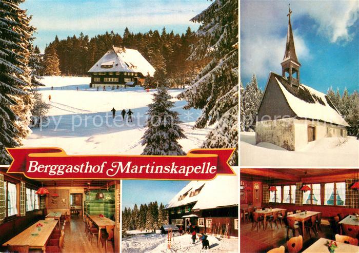 Furtwangen Berggasthof Martinskapelle Schnee Winter Wintersportplatz