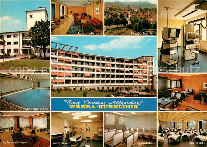 Bad Sooden-Allendorf Werra-Kurklinik Bewegungsbad Haupteingang Roentgenraum Spei