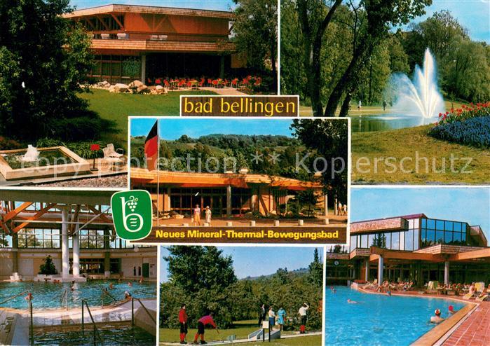 Bad Bellingen Mineral-Thermal-Bewegungsbad Teilansichten Minigolf