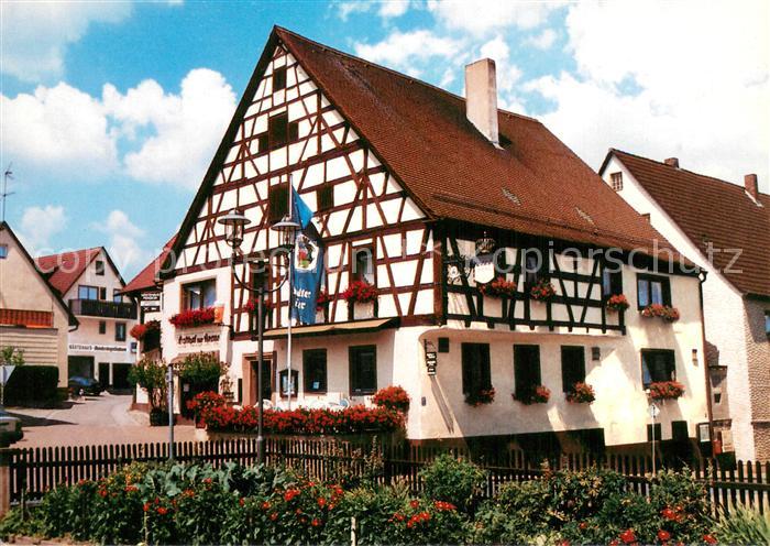 Mitteleschenbach Gasthaus zur Krone Aussenansicht Fachwerkhaus