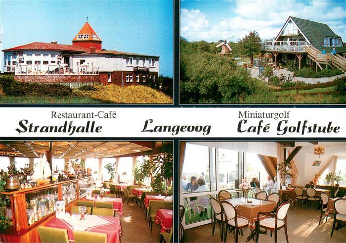 Langeoog Nordseebad Restaurant-Cafe Strandhalle Miniaturgolf Cafe-Golfstube