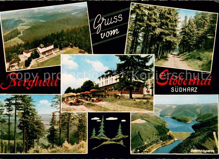 Wieda Fliegeraufnahme Berghotel Stoeberhai Suedharz Odertalsperre