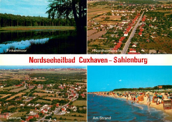 Sahlenburg Cuxhaven Fliegeraufnahme-Nordheimstrasse Strand Finkenmoor