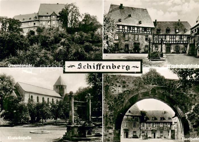 Schiffenberg Giessen Klosterkapelle Nordportal Wirtschaftsgebaeude-Fachwerkhaeus