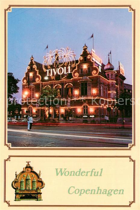 Copenhagen Kobenhavn DK Tivoli Eingang Beleuchtung