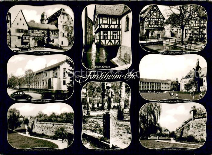 Forchheim Oberfranken Oberrealschule Kaiserpfalz Stadtmauer Altes-Spital Kammere
