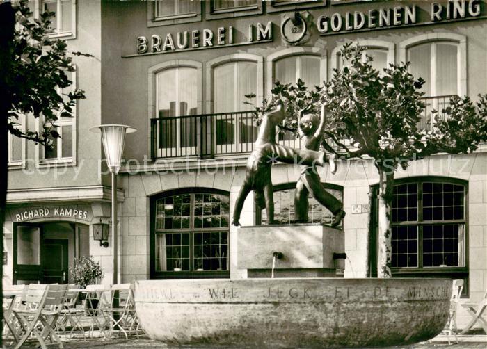 DuessELDORF  CITY Radschlaegerbrunnen Brauerei im Goldenen Ring