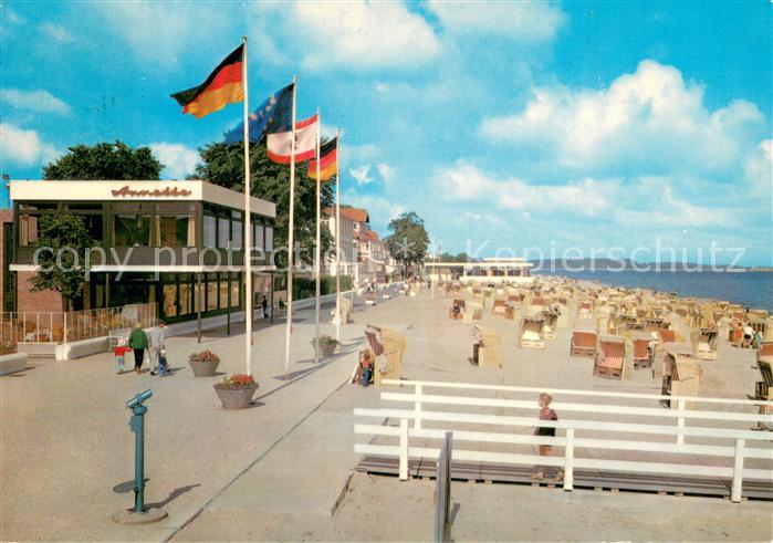 Niendorf  Ostseebad Timmendorferstrand Kurpromenade Cafe-Annette Haus-des-Kurgas