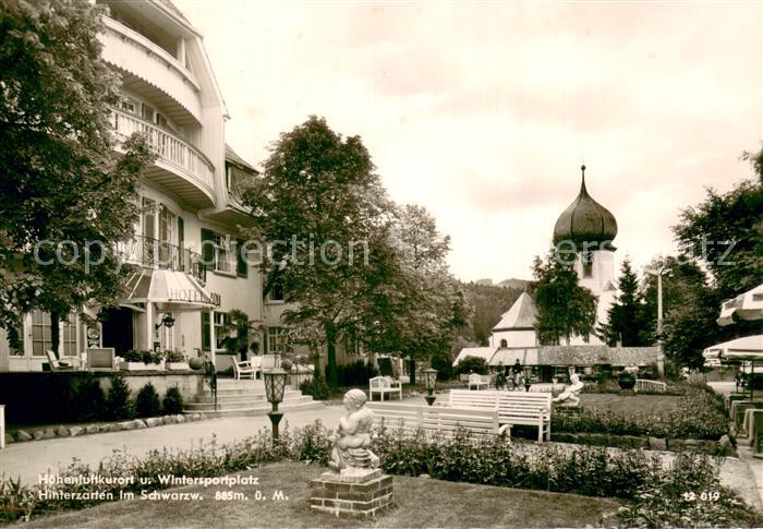 Hinterzarten Breisgau-Hochschwarzwald BW Teilansicht m. Kirche