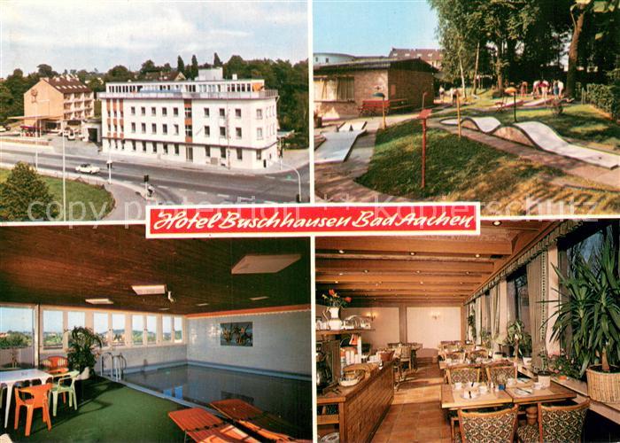 Bad Aachen Hotel Buschhausen Teilasnichten m. Minigolfanlage u. Hallenbad