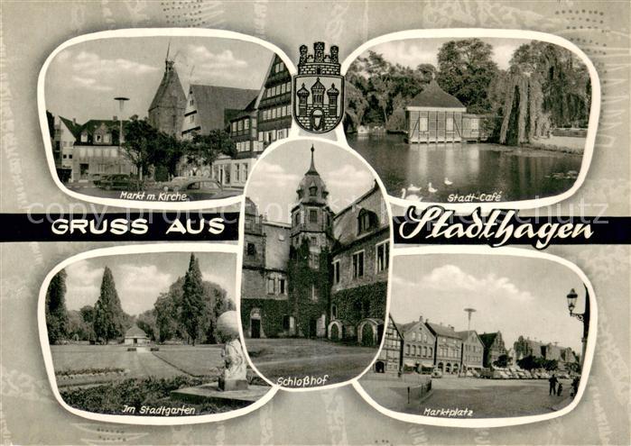 Stadthagen Stadt-cafe Marktplatz Kirche Stadtgarten Schlosshof