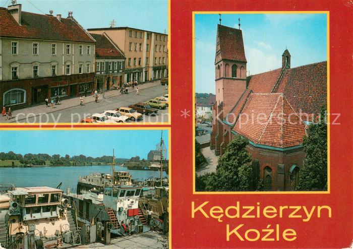 Kedzierzyn Kozle Kirche Schiffsanlegestelle