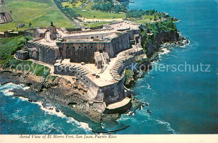 San Juan Puerto Rico Fliegeraufnahme El Morro Fort