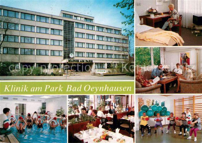Bad Oeynhausen Klinik am Park Speisesaal Gymnastikhalle Hallenbad Wassergymnasti