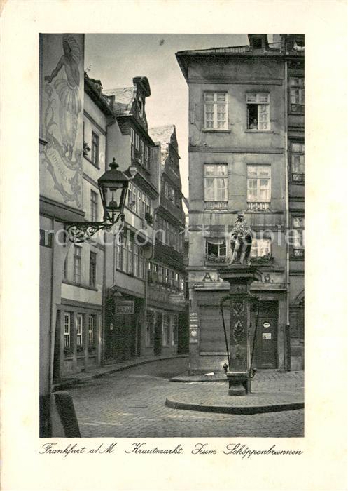 Frankfurt Main Krautmarkt Zum Schoeppenbrunnen
