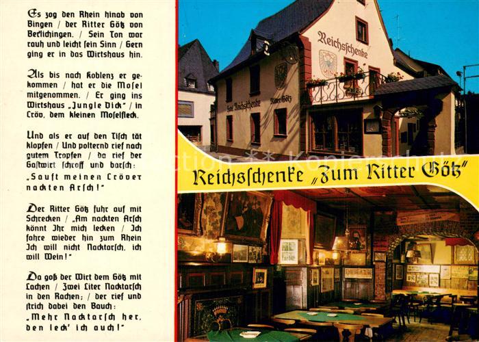 Kroev Mosel Reichsschenke Zum Ritter Goetz Gastraum