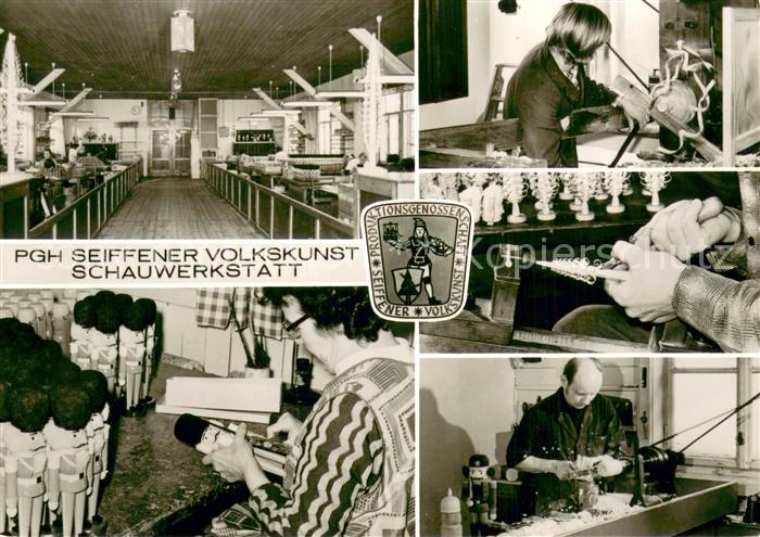 Seiffen Erzgebirge PGH Seiffener Volkskunst Schauwerkstat Details