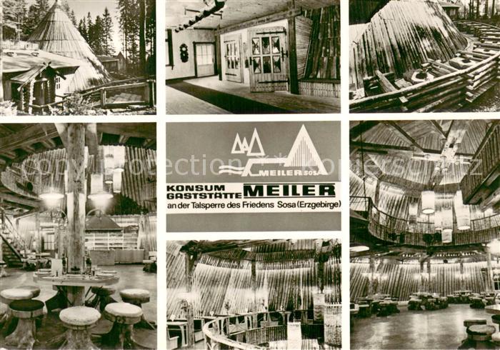 Sosa Erzgebirge Konsum Gaststaette Meiler Teilansichten