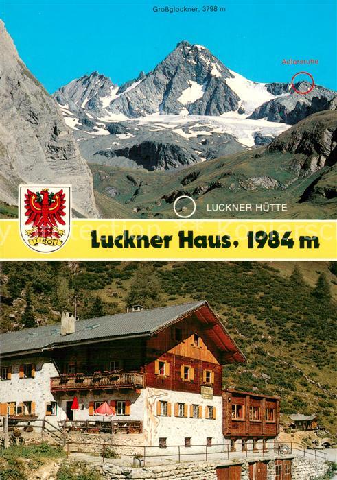 Kals Grossglockner Luckner Haus im Koednitztal mit Lucknerhuette