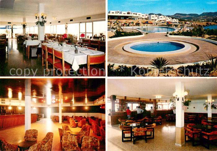 Ibiza Islas Baleares Club Delfin Speisesaal Foyer Pool Bar