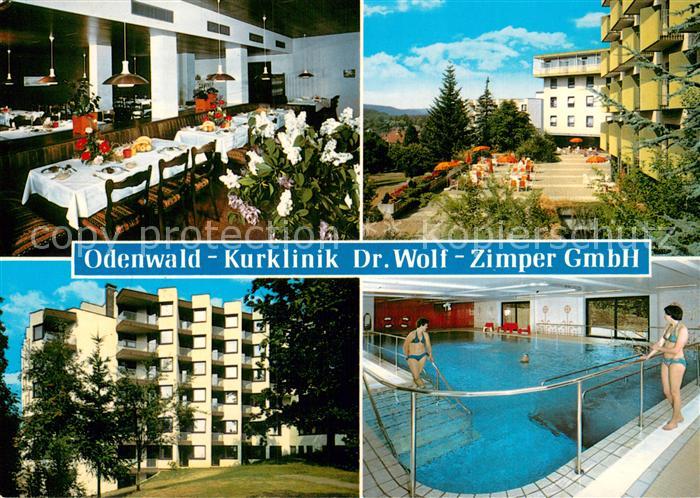 Bad Koenig Odenwald Kurklinik Dr Wolf Speisesaal Terrasse Hallenbad