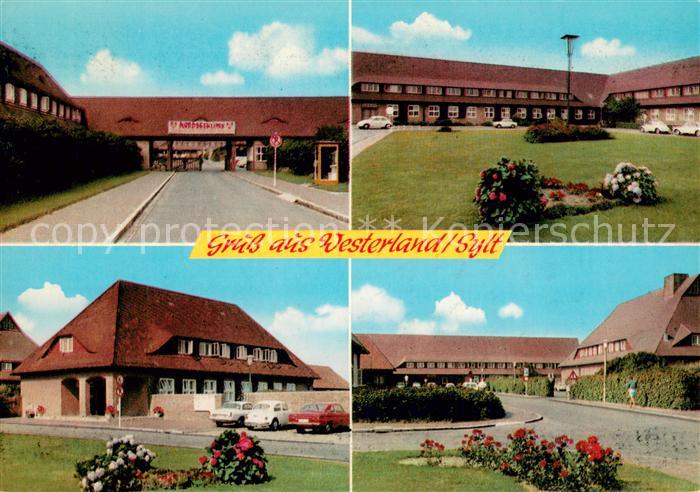 Westerland Sylt Nordseeklinik und Sanatorium Eingang Hauptgebaeude Duenenhaus Ku