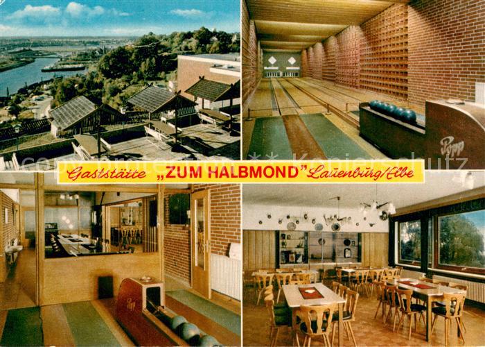 Lauenburg Elbe Gaststaette Zum Halbmond Kegelbahnen Gastraum