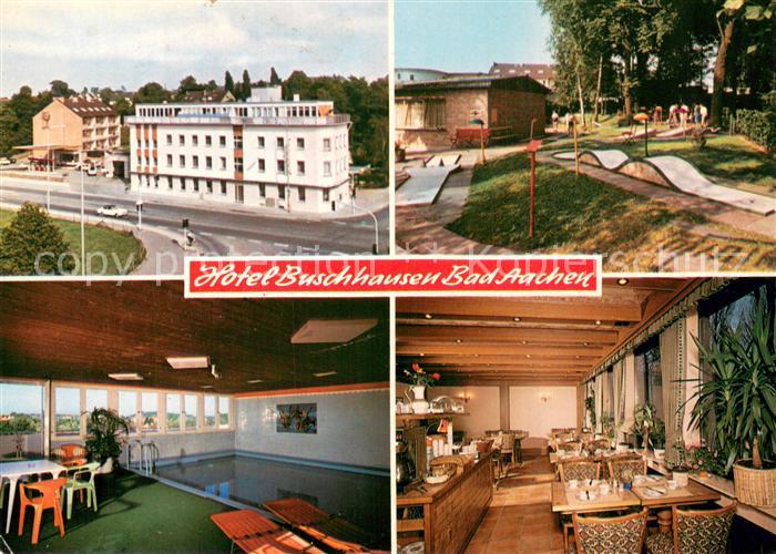 Bad Aachen Hotel Buschhausen Minigolf Hallenbad Gastraum