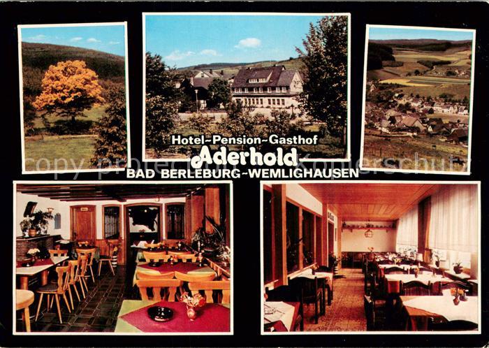 Wemlighausen Hotel Pension Gasthof Aderhold Gastraeume Panorama