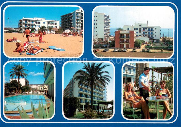 Pineda Bibione Hotel Sorrabona Strand Schwimmbad Terrasse