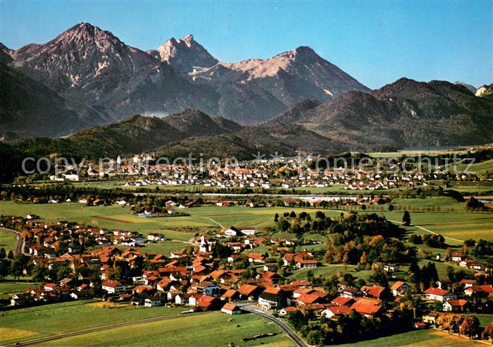 Schwangau und Fuessen mit Rossberg Aggenstein und Breitenberg