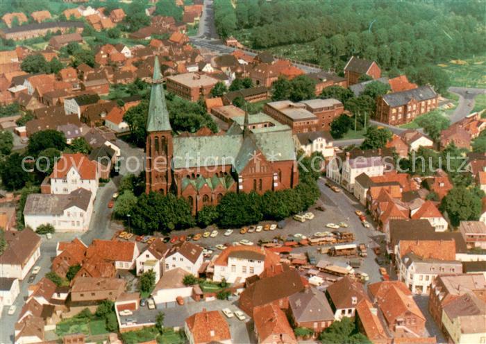 Meldorf Fliegeraufnahme mit Kirche