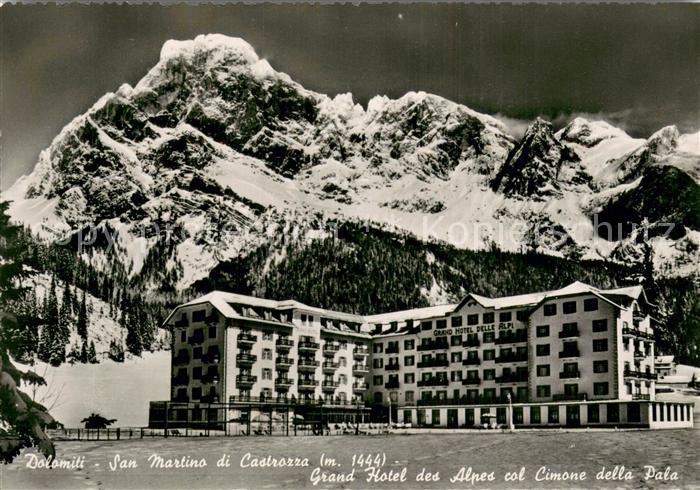 San Martino di Castrozza Grand Hotel des Alpes col Cimone della Pala