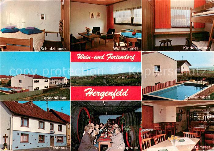 Hergenfeld Gasthaus und Weingut Lang Schlafzimmer Wohn und Kinderzimmer Ferienha