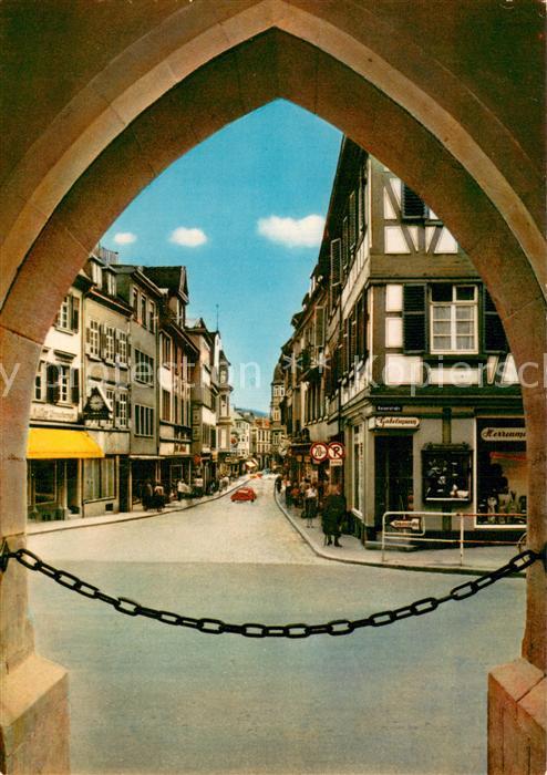 Lahr Baden Blick in die Marktstrasse